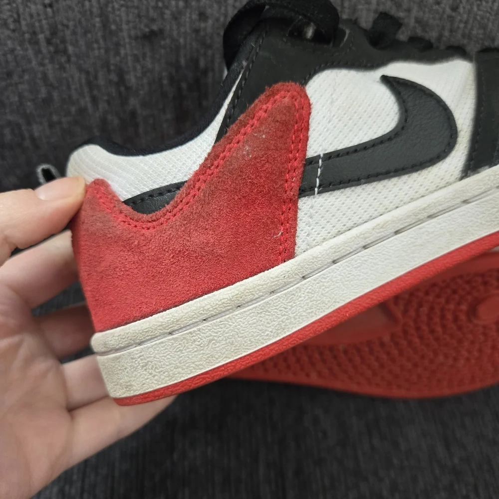 Nike SB Alleyoop Skate Shoes Red White Black Kids - Picture 16 of 16